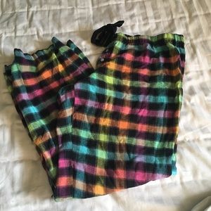 Xhilaration Rainbow Flannel Pajama Pants